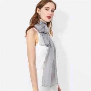 Silketørklæde, grå