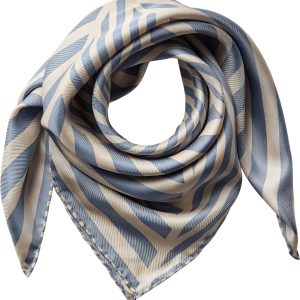 Geometric Scarf 100% Silk 61x61cm