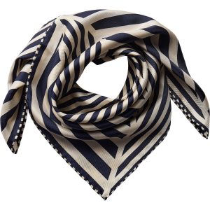 Geometric Scarf 100% Silk 61x61cm