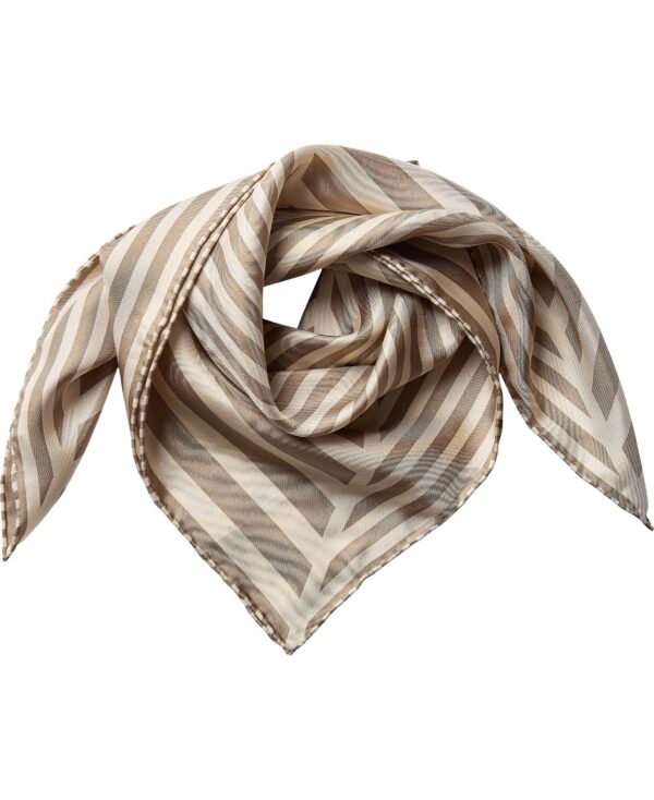 Geometric Scarf 100% Silk 61x61cm