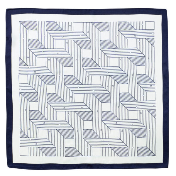 Silketørklæde, Grafic Rhombus - 50x50 cm.