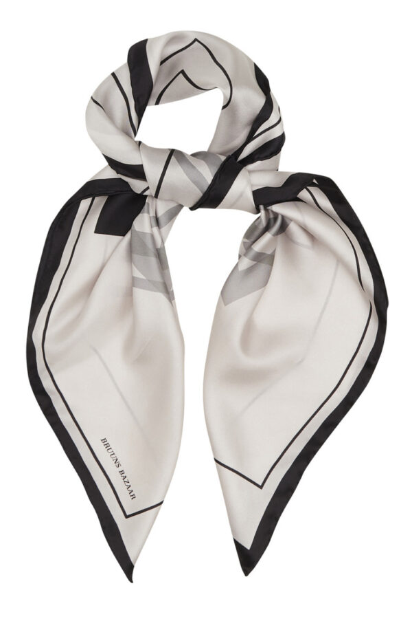 Bruuns Bazaar - Tørklæde - SilkBBscarf 90x90cm - Art Print