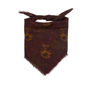 Magna Flower Siw tørklæde - Chocolate Brown